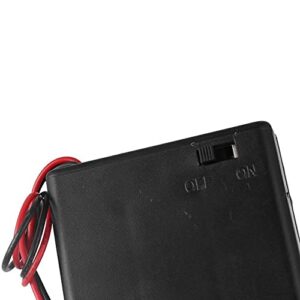 Plastic Covered Battery Cell Holder For 3 X AA Battery with On/Off Switch