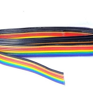 (1 Meter) 7/40 Ribbon Wire 10 Core Multi Color DC Ribbon Wire Cable for Multipurpose Use, Electronics Works, DIY Hobby Kit, Science Projects